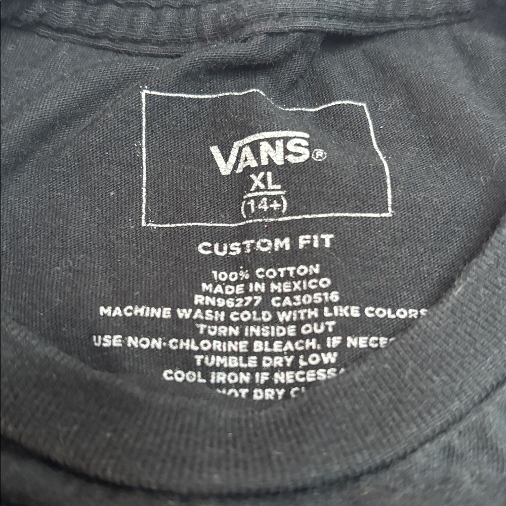 Vans Black Long Sleeve Glow In The Dark. Black Logo Short Sleeve& Vans Crew 🧦 - Picture 10 of 13